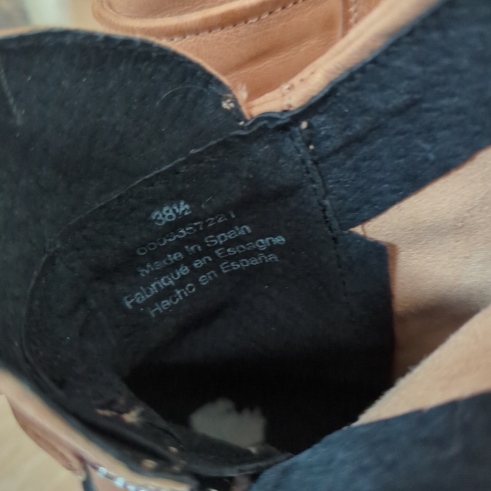 NEW Free People Zip Jack Leather Slouch Bootie Spiced Chai Org. $198 - Picture 12 of 15